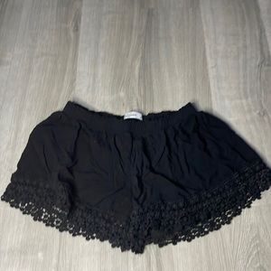black M girls shorts